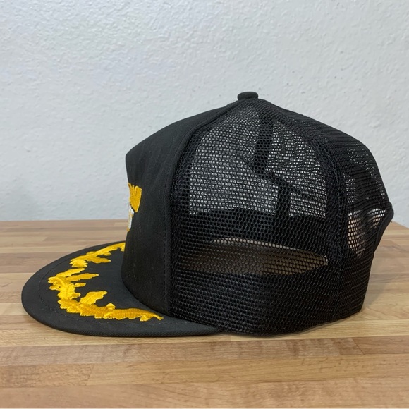 Vintage Craftsman Pro Set Snapback Black Trucker Hat K-Products Caps Made In USA - Picture 2 of 8